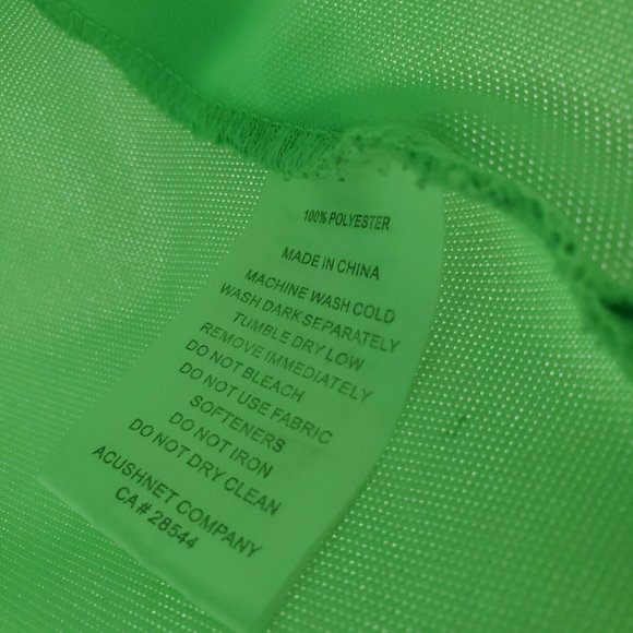 FootJoy FJ Mens Lime Green Polo Golf Shirt XXL - Picture 7 of 7